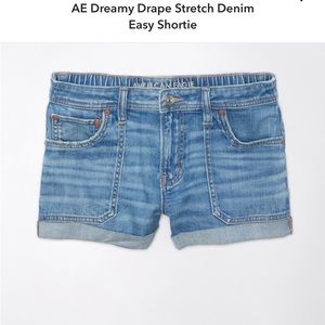 American Eagle dreamy drape stretch denim easy shorty